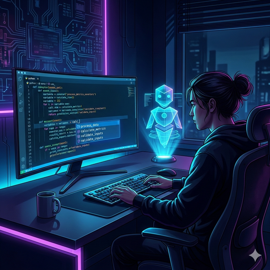 AI assistant explaining Python error message to beginner developer
How to Use AI for Debugging Python Code
