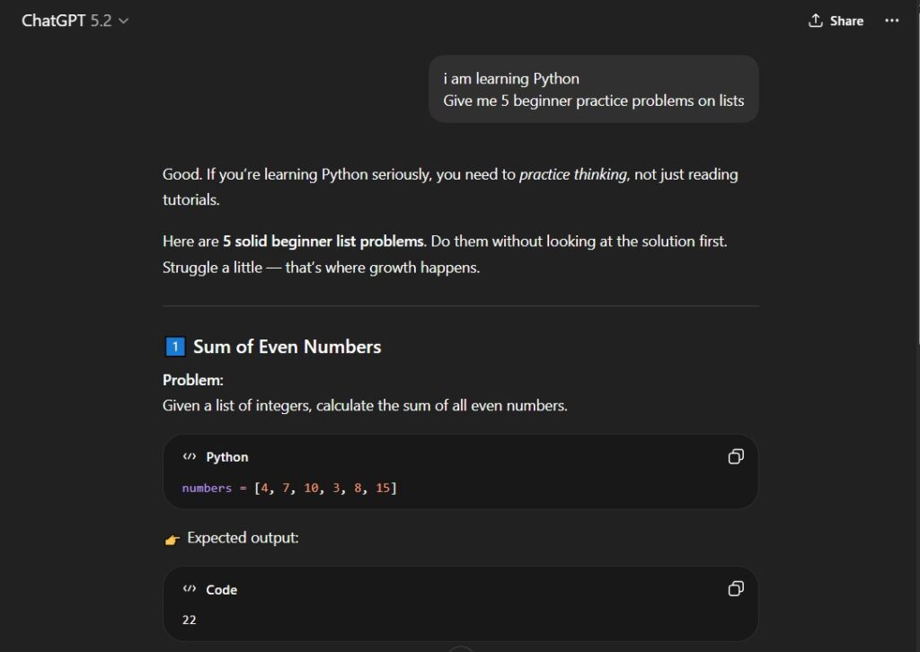 ChatGpt - Best AI Websites for Coding