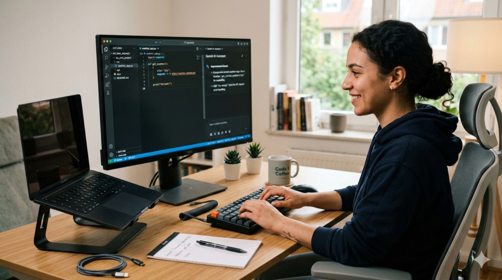 Building first Python mini project using Google Gemini for learning Python